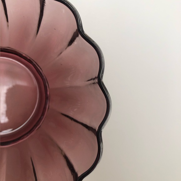 Amethyst Glass Flower Bowl - Picture 6 of 7